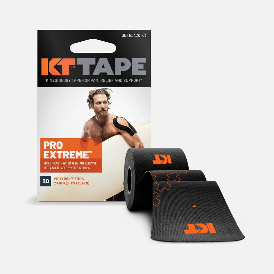 KT Tape Pro Extreme, Extra Strength Adhesive, Black, 20 ct., , large image number 0