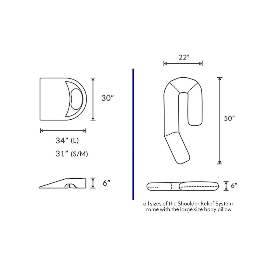 MedCline Shoulder Relief Pillow System + Extra Cases, , large image number 3