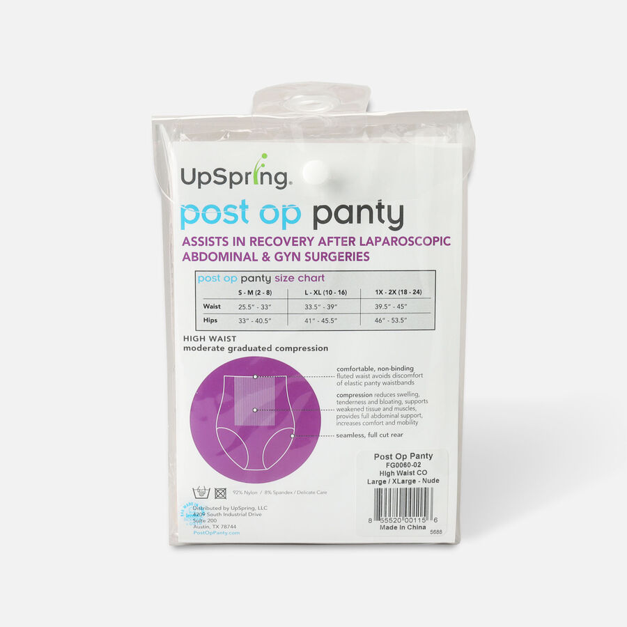 UpSpring Post Op Panty High Waist Compression Large/X-Large, Nude, , large image number 1