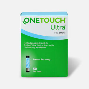 OneTouch Ultra Blue Blood Glucose Test Strip, 50 ct.