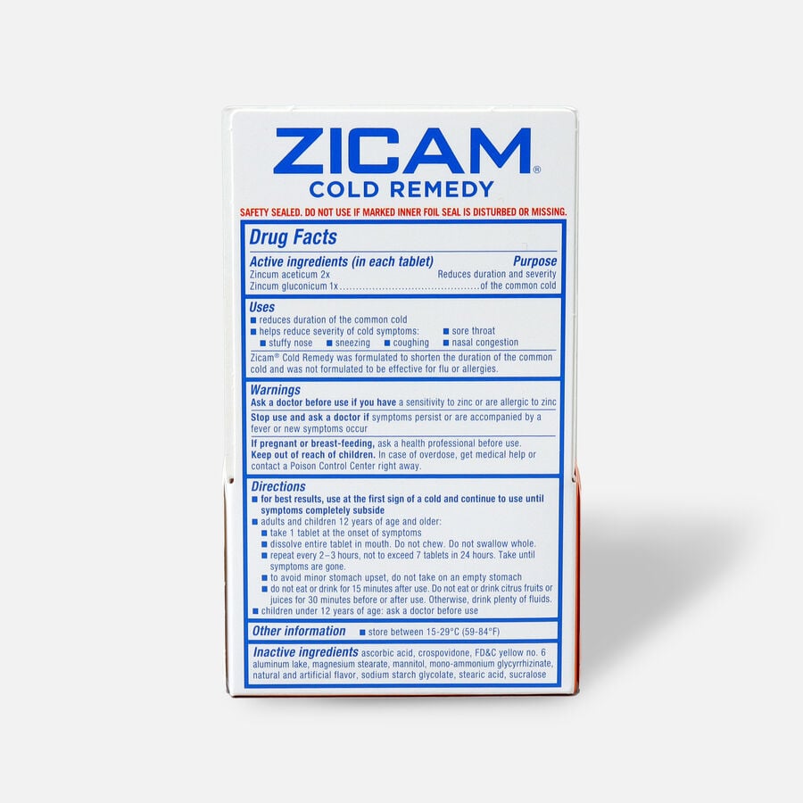 Zicam RapidMelts Cold Remedy Tablets, Citrus, 25 ct., , large image number 1