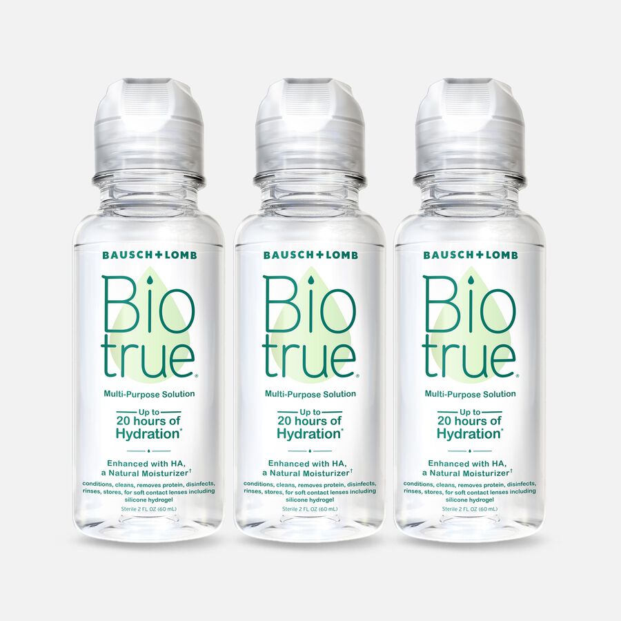 Bausch + Lomb Biotrue Multi-Purpose Contact Lens Solution, 2 fl oz. (3-Pack), , large image number 0