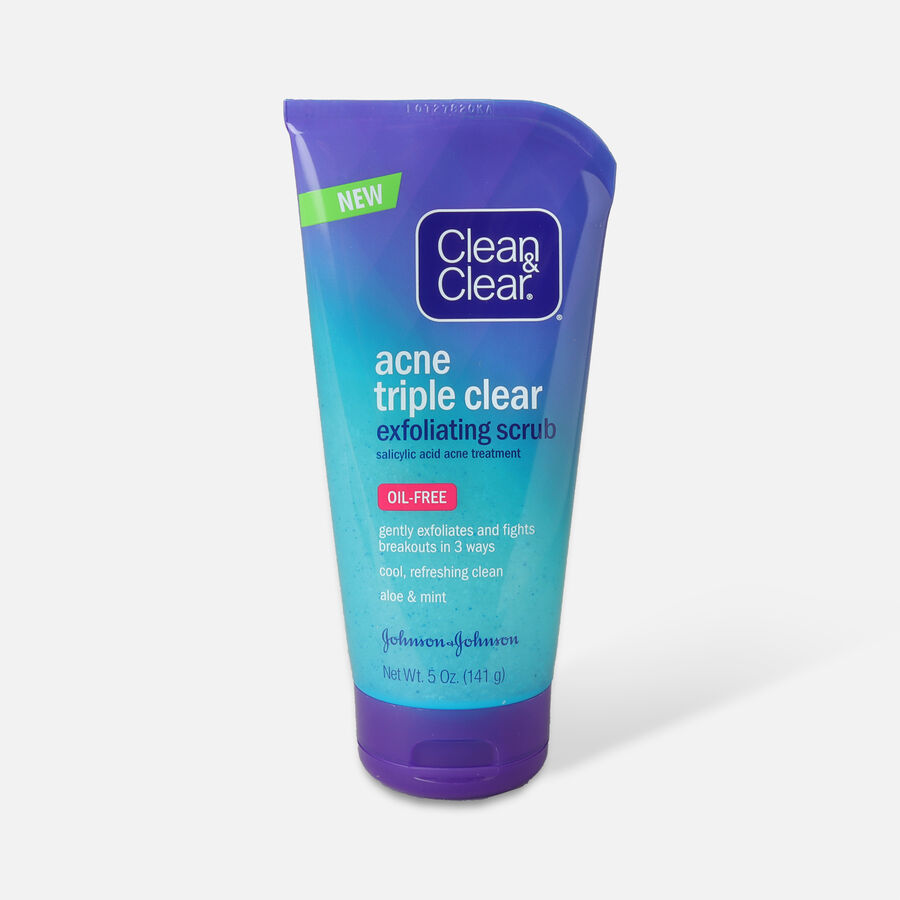 Clean & Clear Acne Triple Clear Exfoliating Scrub, 5 oz., , large image number 0