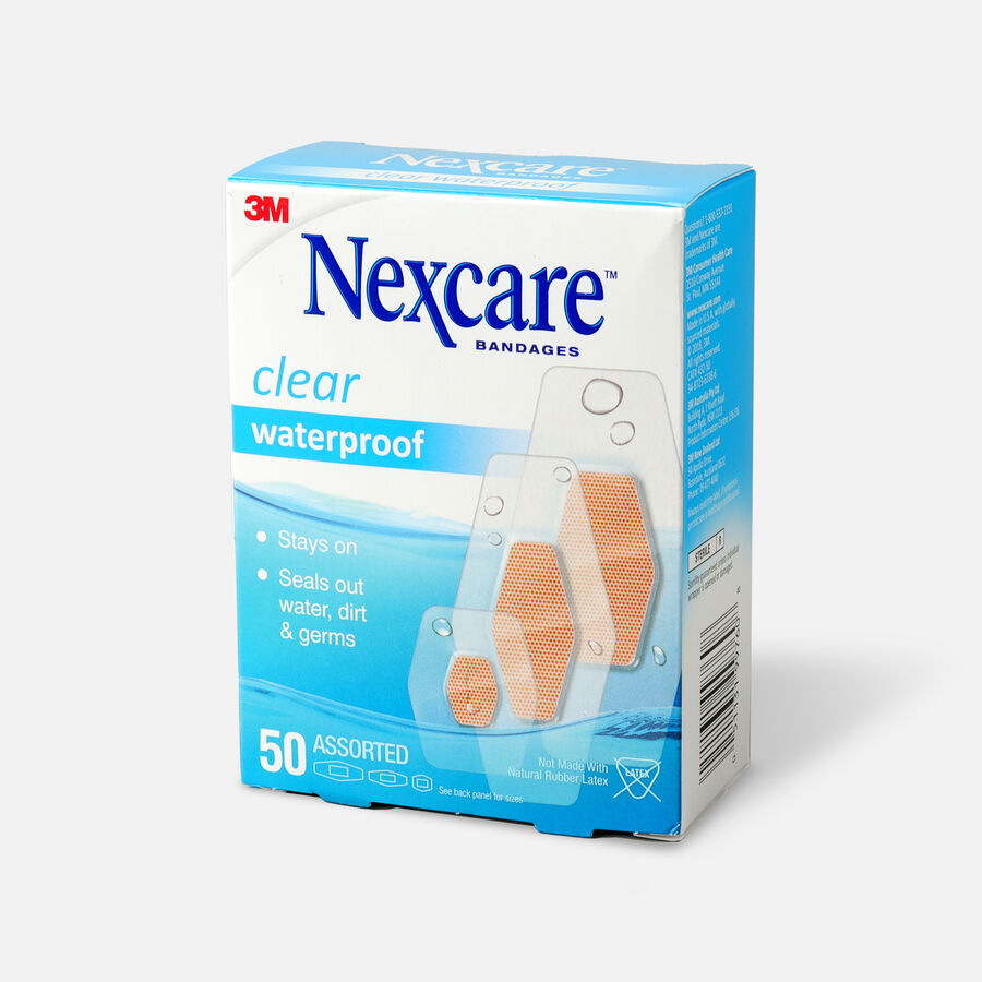 Nexcare Waterproof Clear Bandage, Assorted Sizes, 50 ct., , large image number 2