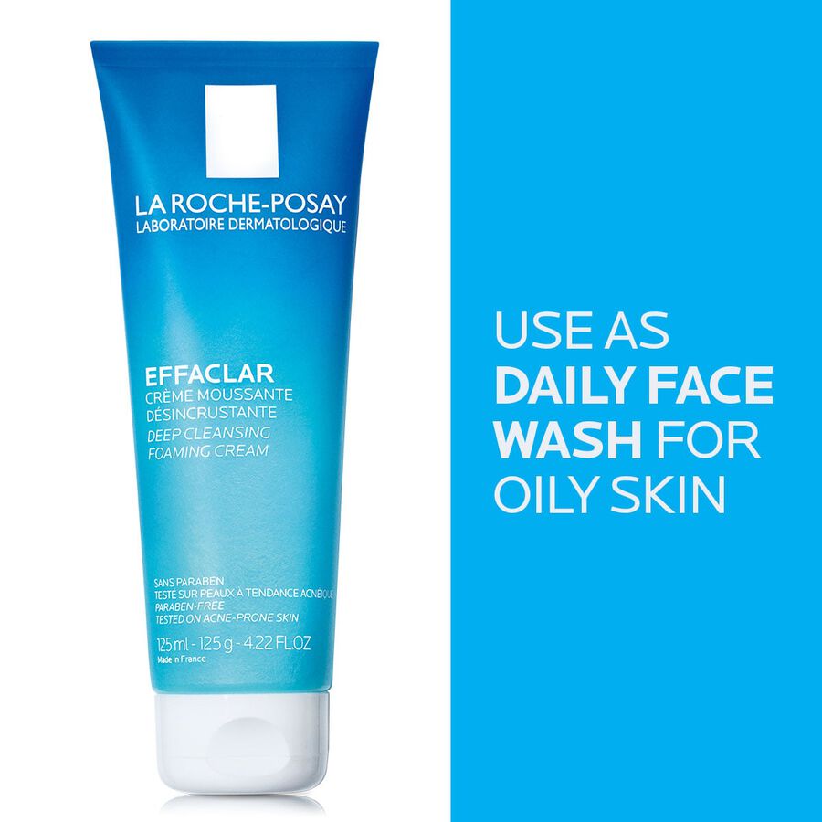 La Roche-Posay Effaclar Deep Cleansing Foaming Cream Cleanser, 4.22 oz., , large image number 4