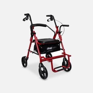 Drive Duet Rollator/Transport Chair, Burgundy