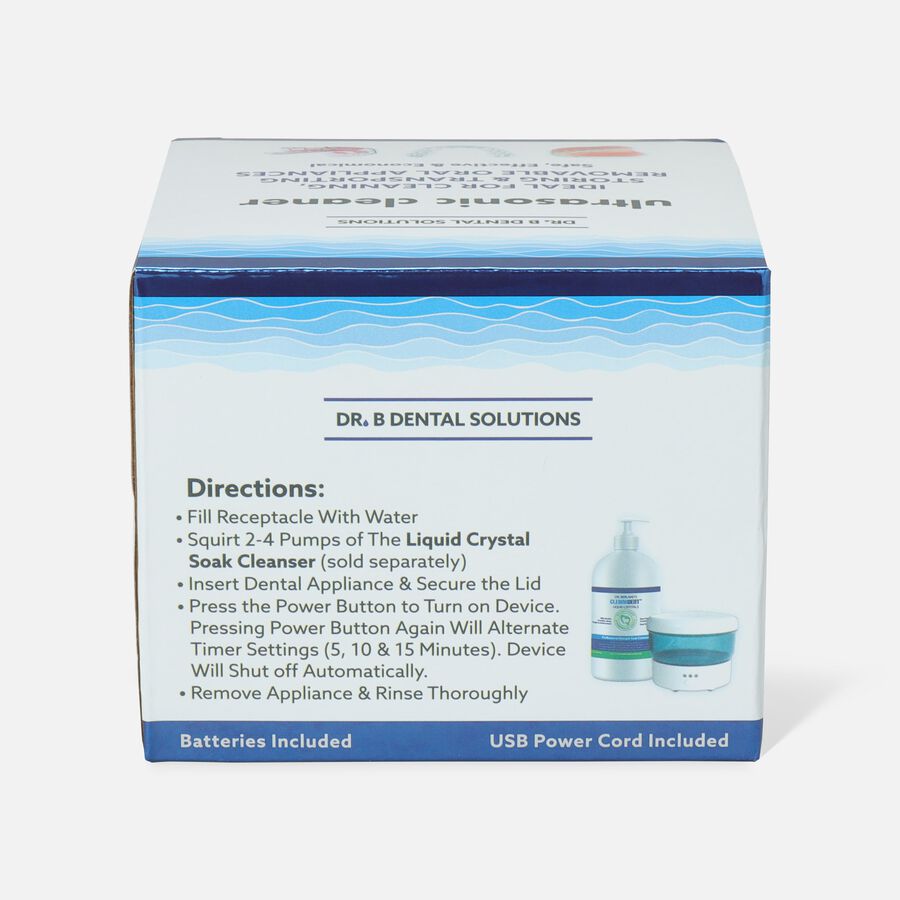 Dr. B Dental Solutions Sonic Cleaner Vibrating Denture Bath, , large image number 2