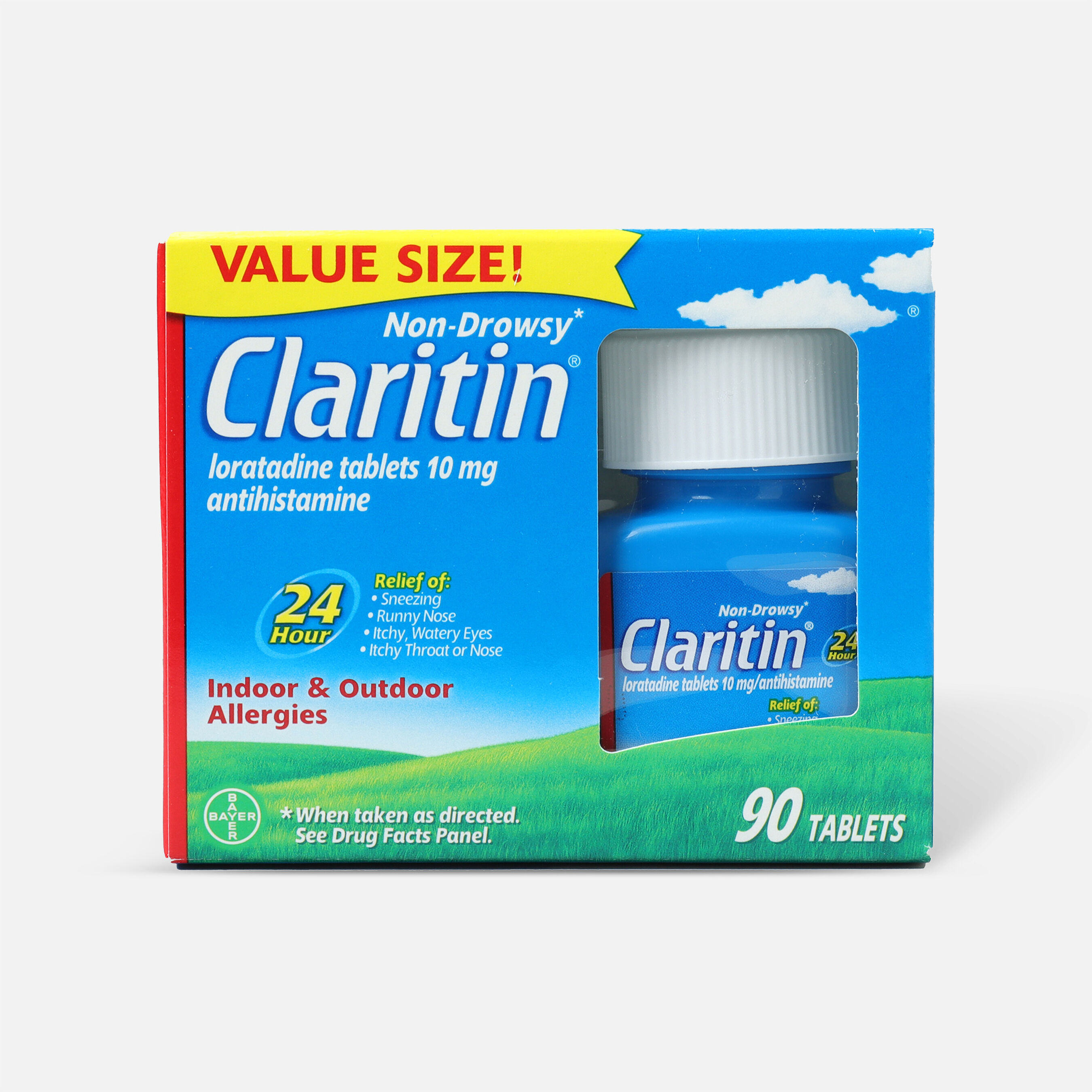 Claritin 24 Hour Non Drowsy Allergy Relief 10 mg Tablets