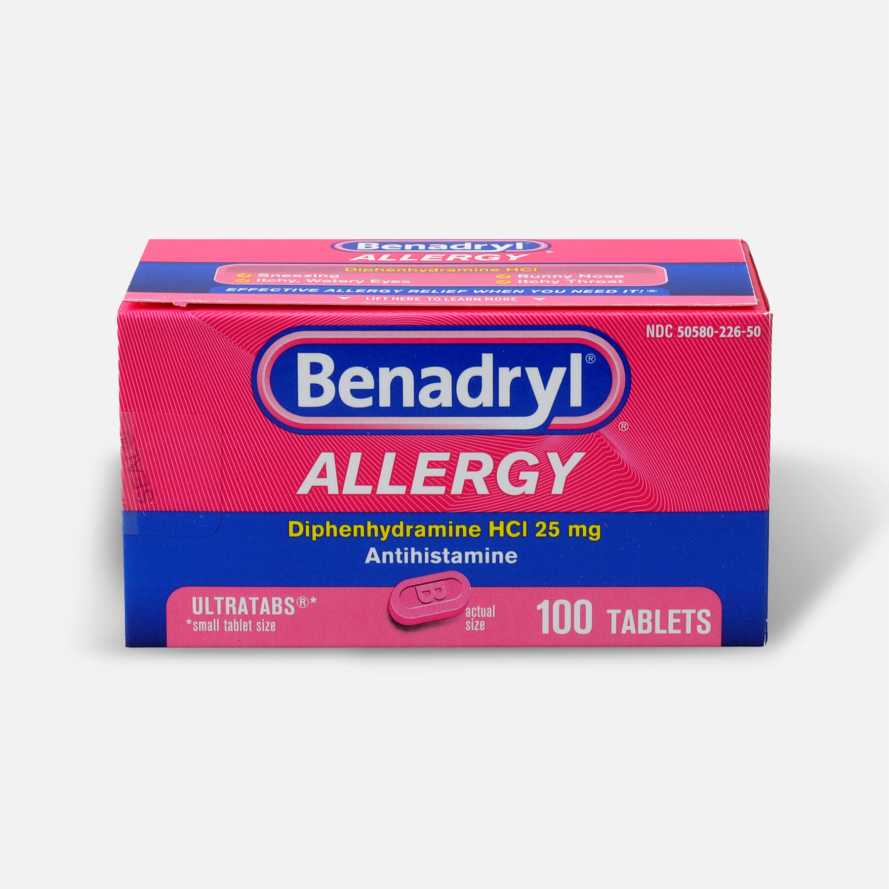Benadryl Ultra Allergy Relief Tablets, 100 ct