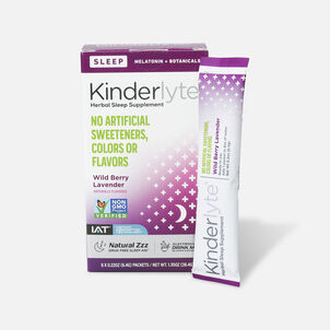 Kinderlyte Herbal Sleep Supplement Powder Wild Berry Lavender, 6 ct.