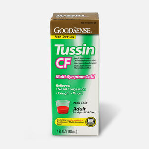 GoodSense® Tussin CF Multi Symptom Cold, 4 fl oz.