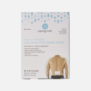 Caring Mill™ Maximum Strength Lidocaine Pain Relief Patches, 15 ct.