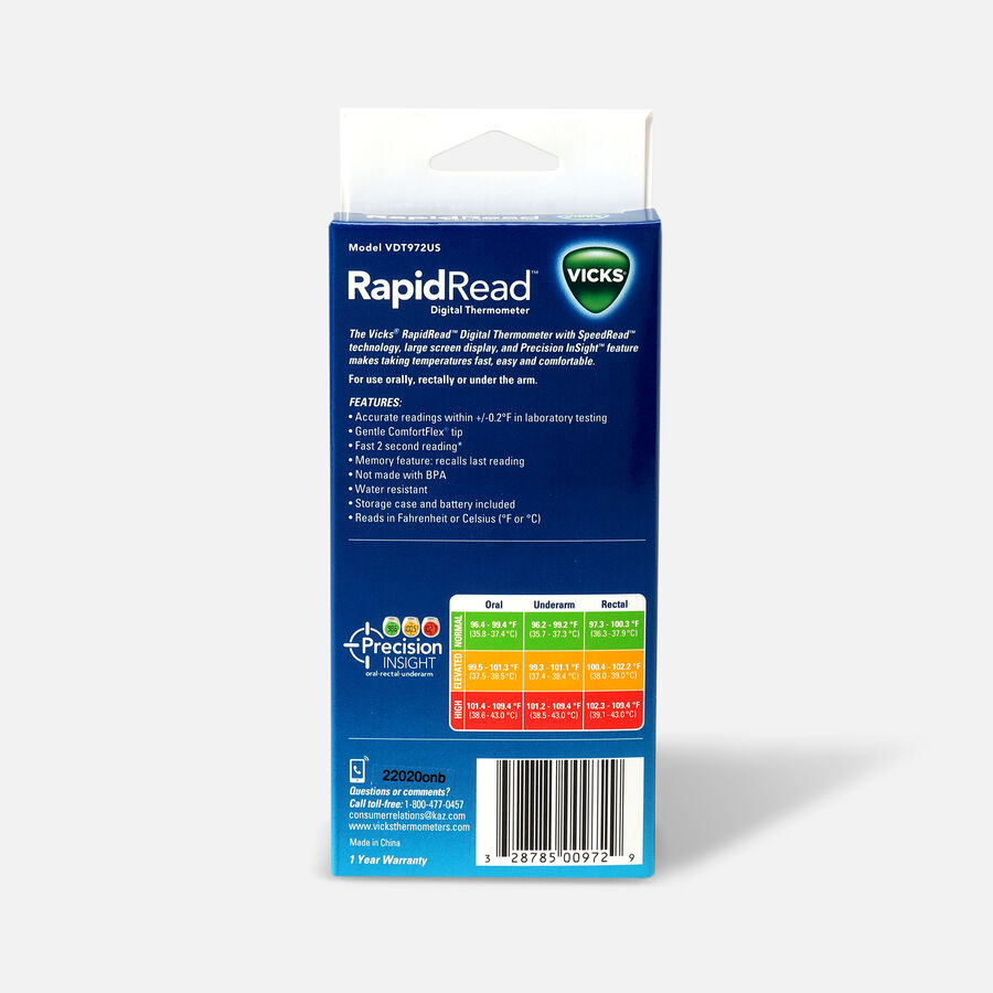 Vicks® RapidRead Thermometer, , large image number 1