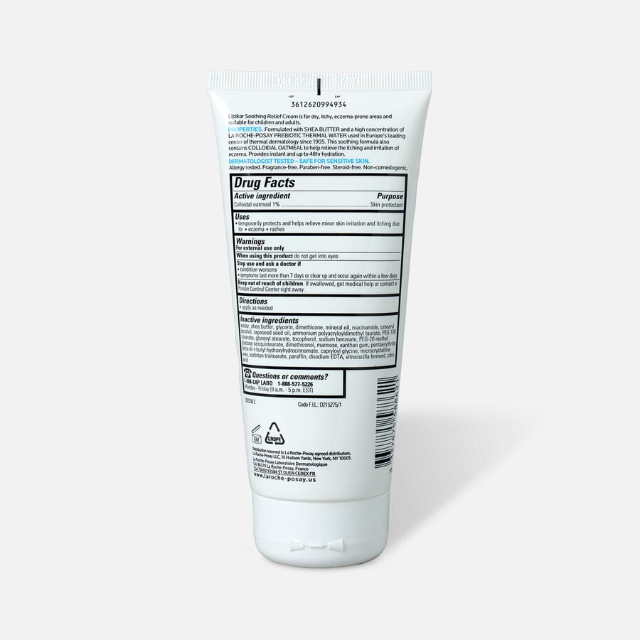 La Roche-Posay Lipikar Eczema Soothing Relief Cream, 6.76 oz., , large image number 1