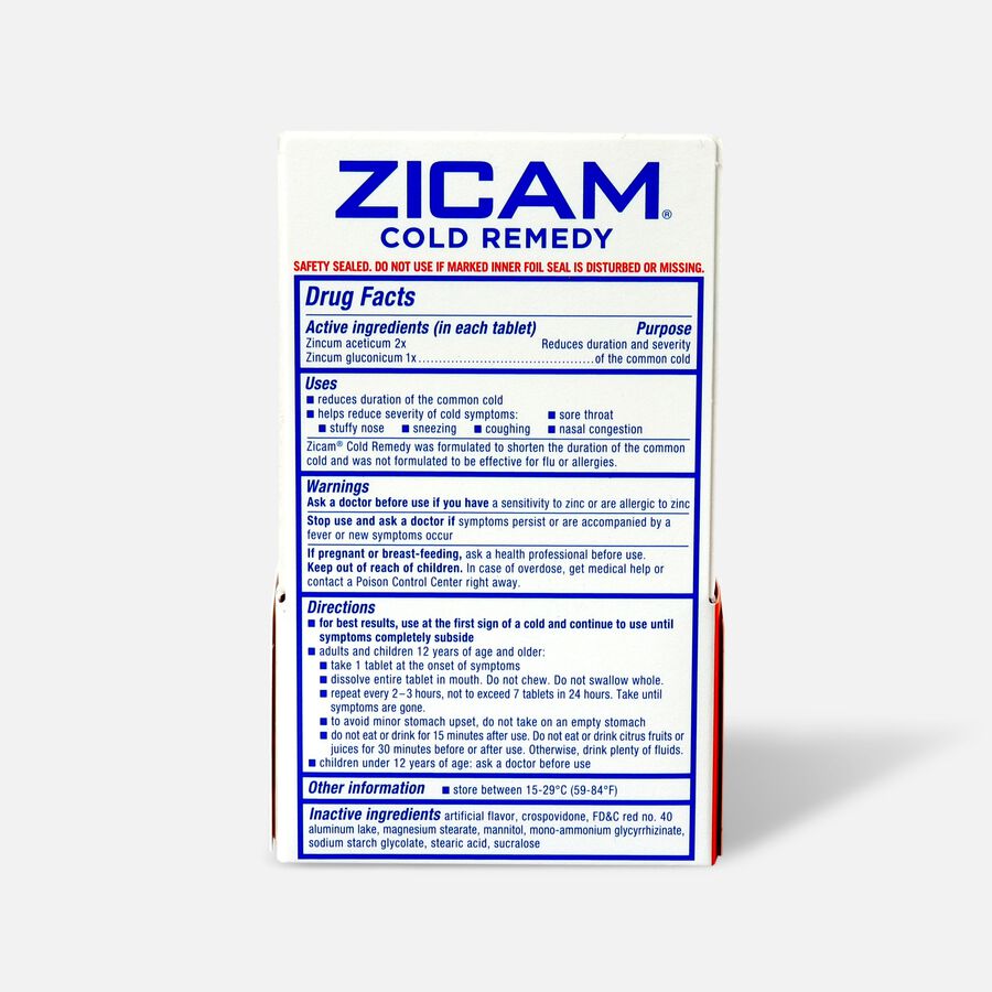 Zicam RapidMelts Cold Remedy Tablets, Cherry, 25 ct., , large image number 1