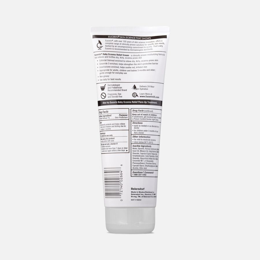 Eucerin Baby Eczema Cream, 8 oz., , large image number 1