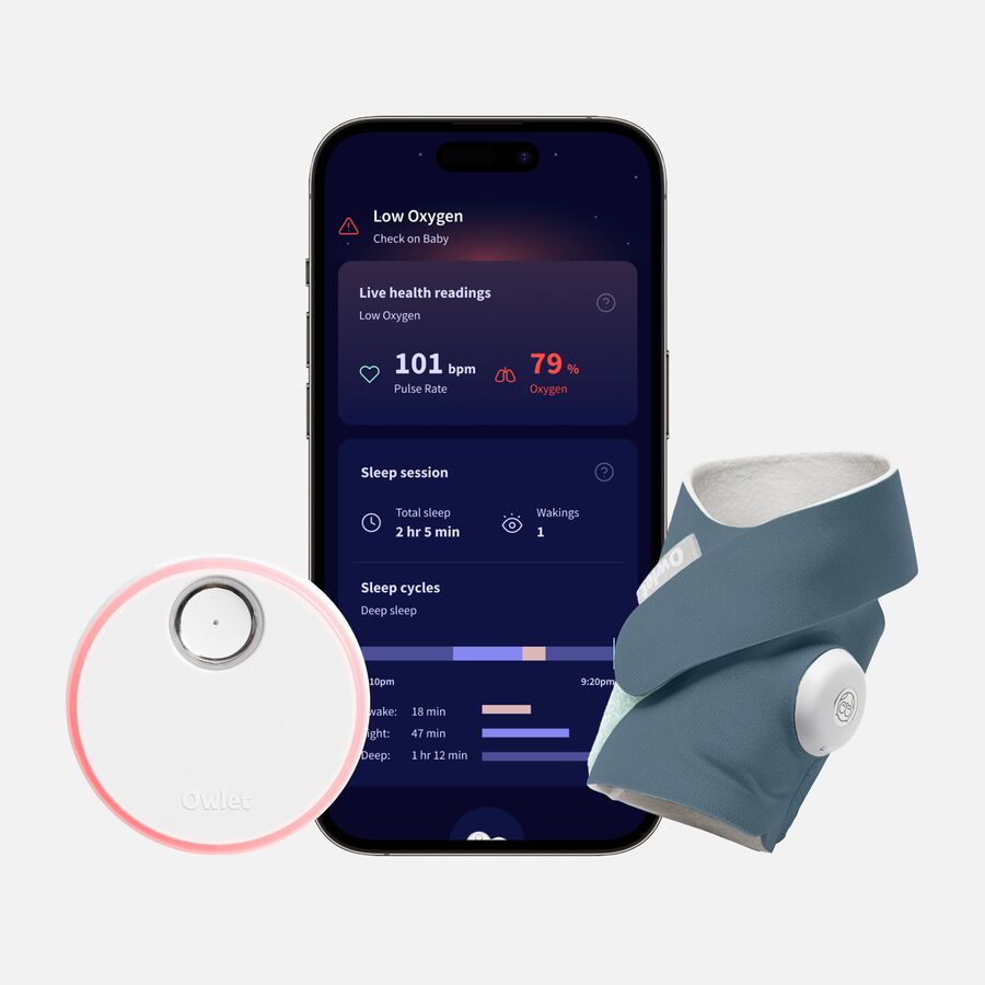Owlet Dream Sock Baby Monitor, , large image number 1