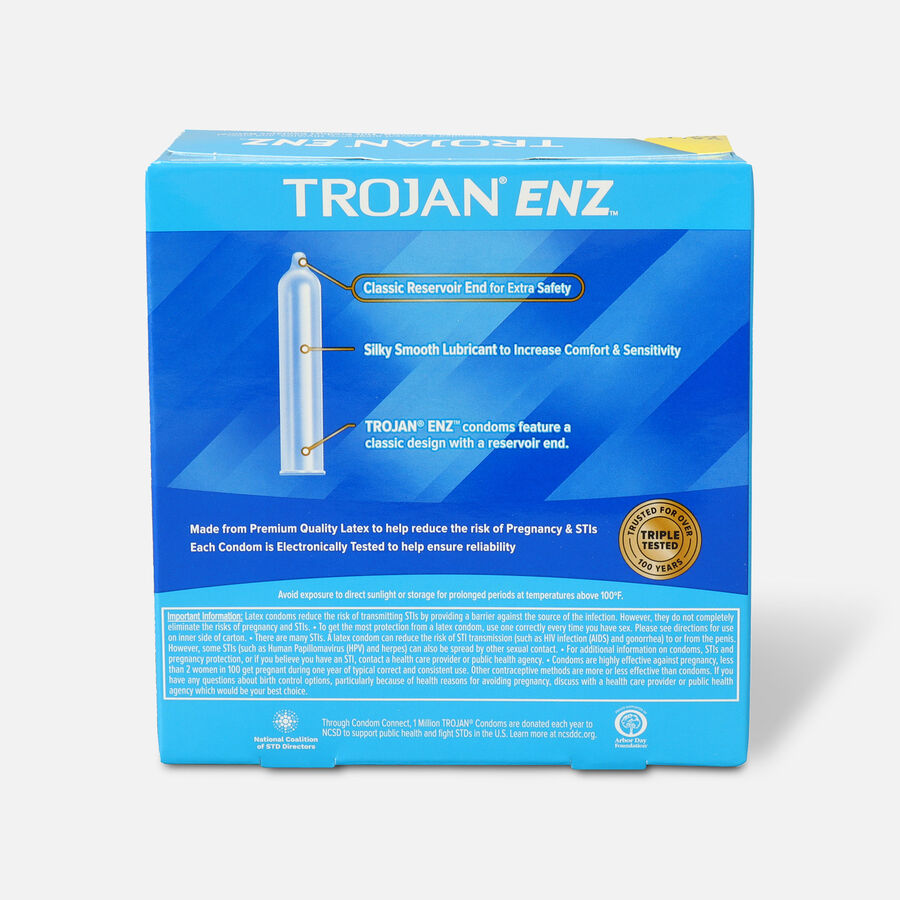 Trojan-Enz Lubricated Latex Condoms, 36 ct., , large image number 1
