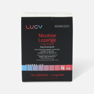 Lucy Nicotine Lozenge, Cherry Ice, 4mg, 135 ct.