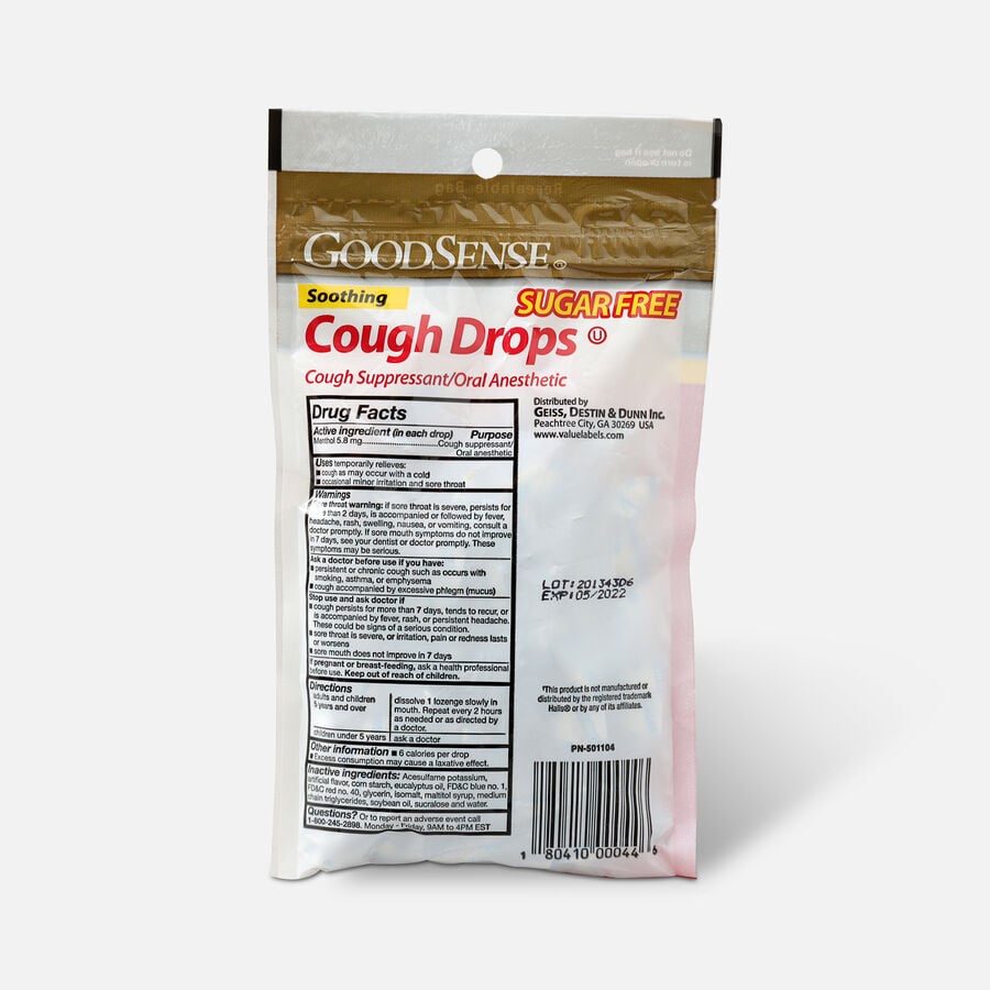 GoodSense® Cough Drops 25 ct., Black Cherry, Sugar-Free, , large image number 1