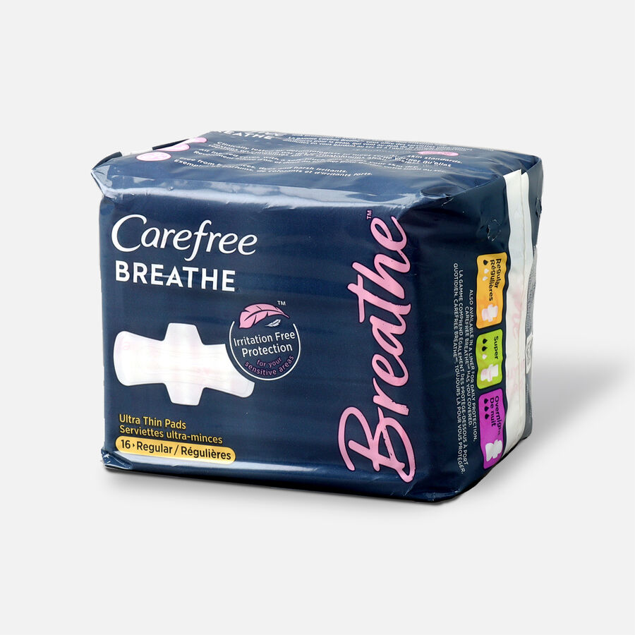 Carefree Breathe Ultra Thin Regular Pads with Wings, , large image number 0
