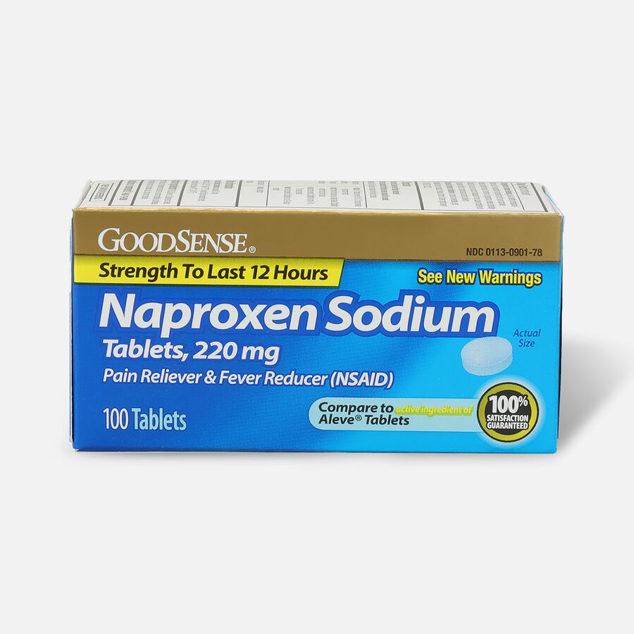 GoodSense® Naproxen Sodium Tablets 220 mg, All Day Pain Relief, 100 ct., , large image number 0