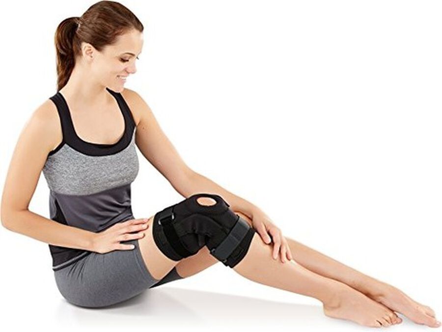Bell-Horn ProStyle Hinged Patella Knee Wrap, Black, L/XL, , large image number 2