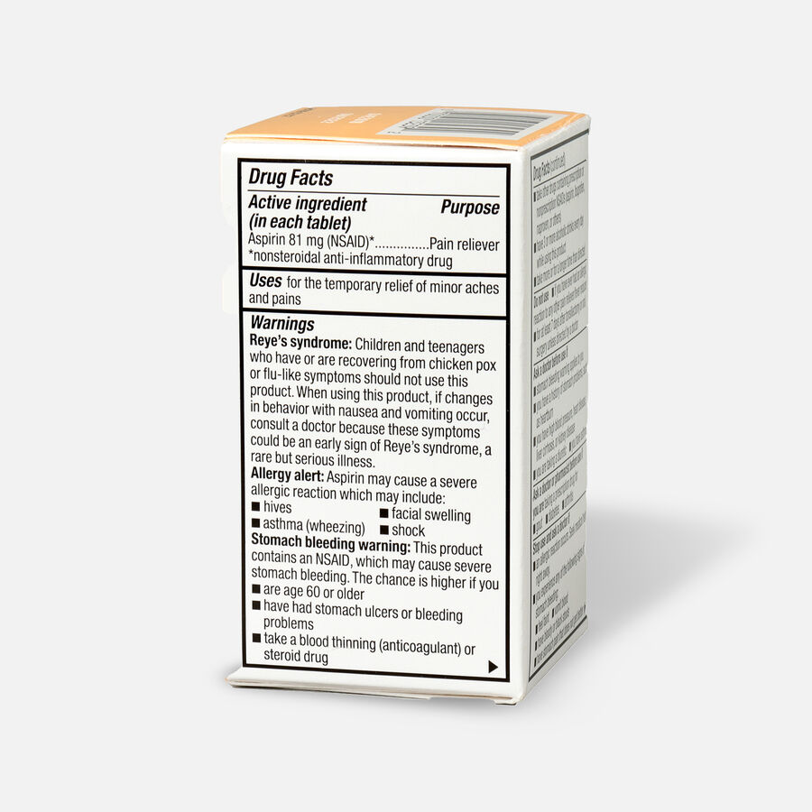 GoodSense® Aspirin 81 mg Low Dose Chewable Tablets, , large image number 6