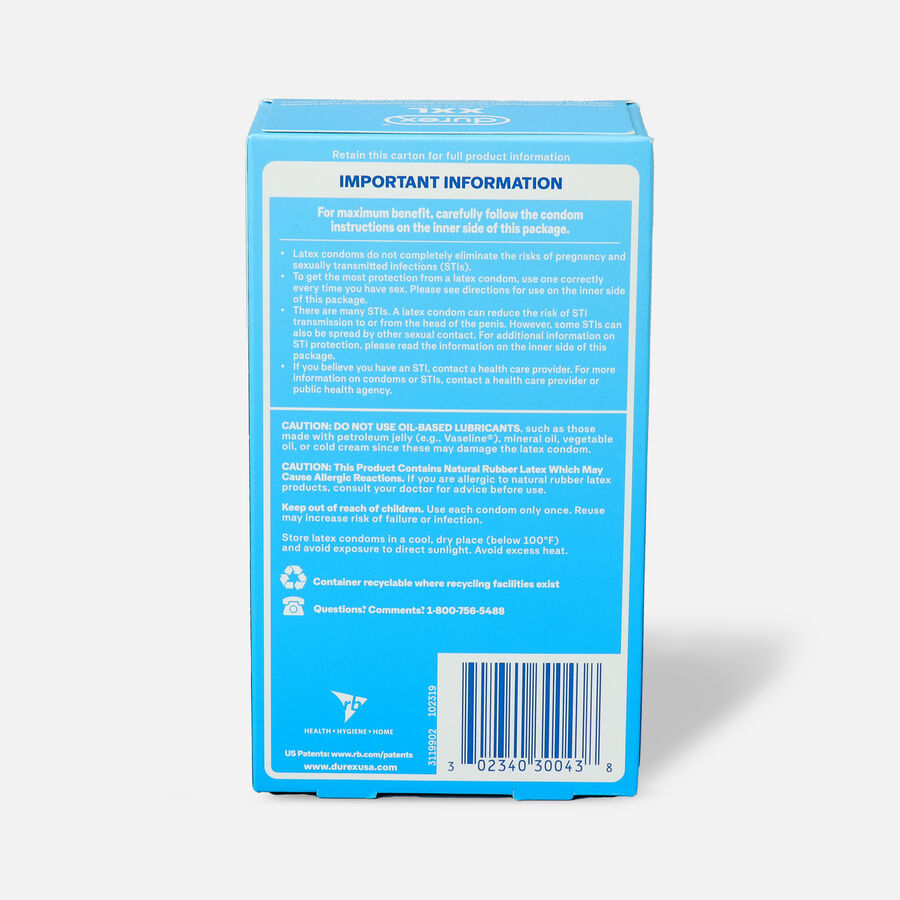 Durex XXL Condom, 12 ct., , large image number 1