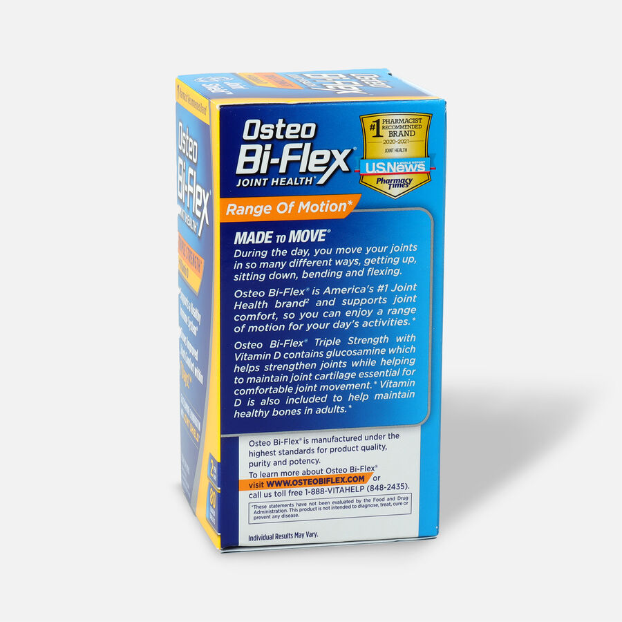Osteo Bi-Flex Joint Shield Formula with Vitamin D Easy to Swallow Caplets, 80 caplets, , large image number 3