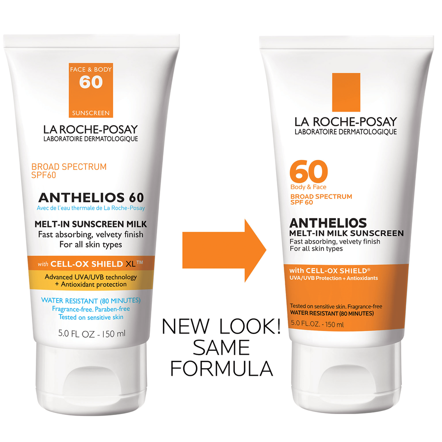 La Roche-Posay Anthelios 60 Body and Face Sunscreen Melt-In Milk Lotion, SPF 60 with Antioxidants, 5 fl oz., , large image number 2