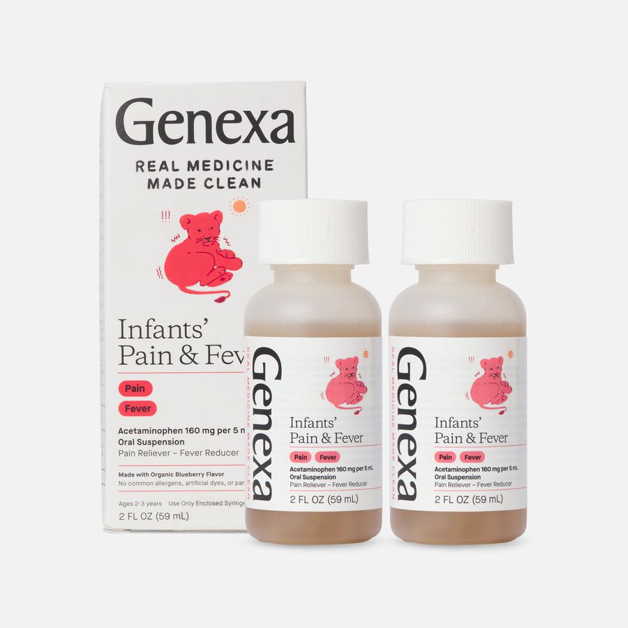 Genexa Infant's Pain & Fever Oral Suspension, 2 oz. (2-Pack), , large image number 0