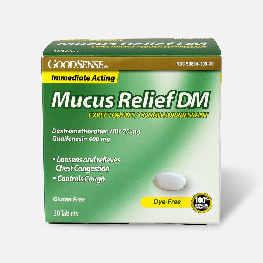GoodSense® Immediate Acting Mucus Relief DM Tablets, 400 mg/20 mg, 30 ct., , large image number 0