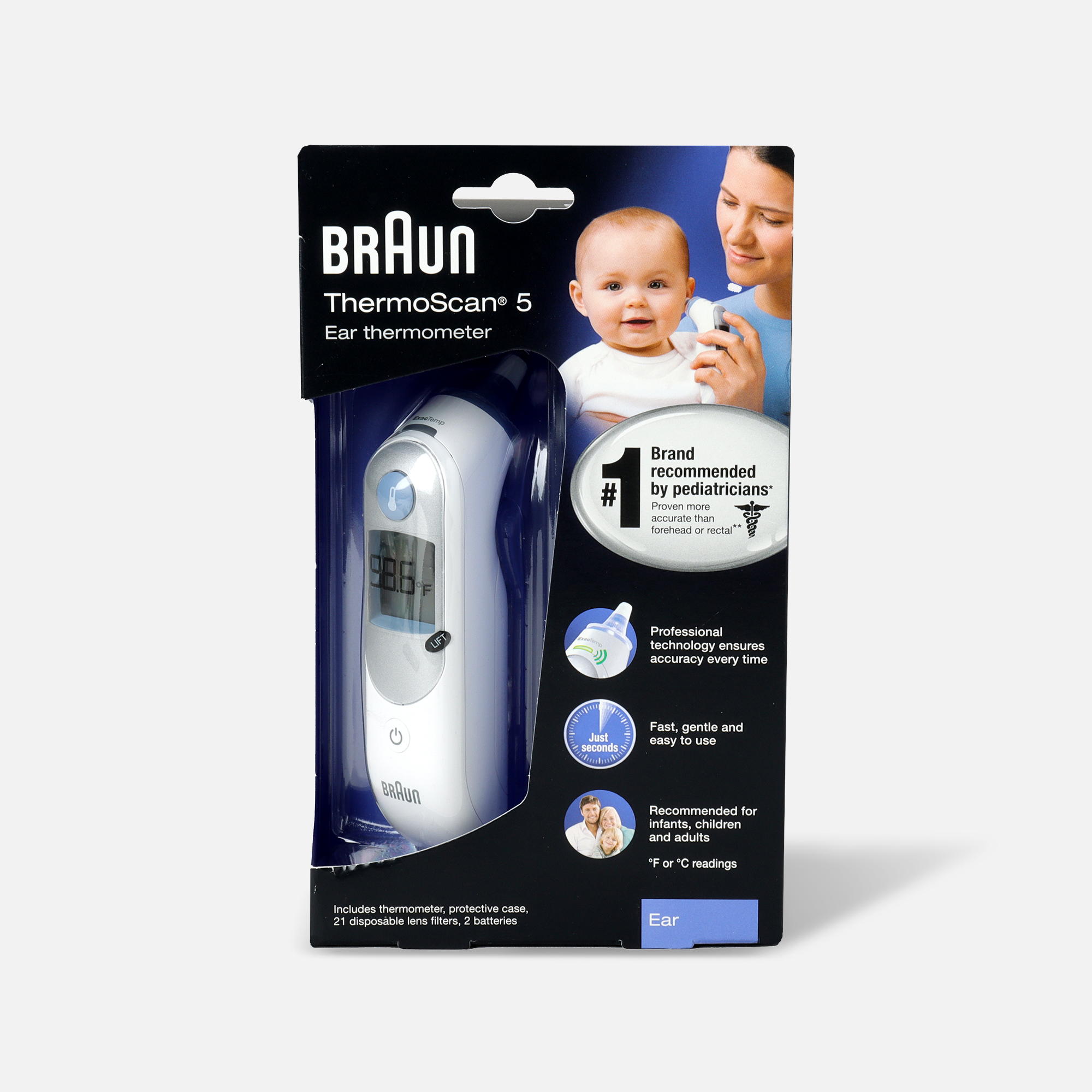 Braun skyddsfilter för ThermoScan termometer 674005