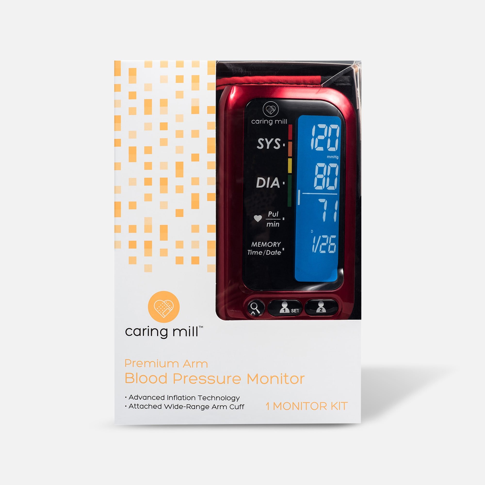 Greater Goods Blood Pressure Monitor Cuff Kit, Upper Arm Cuff, Set